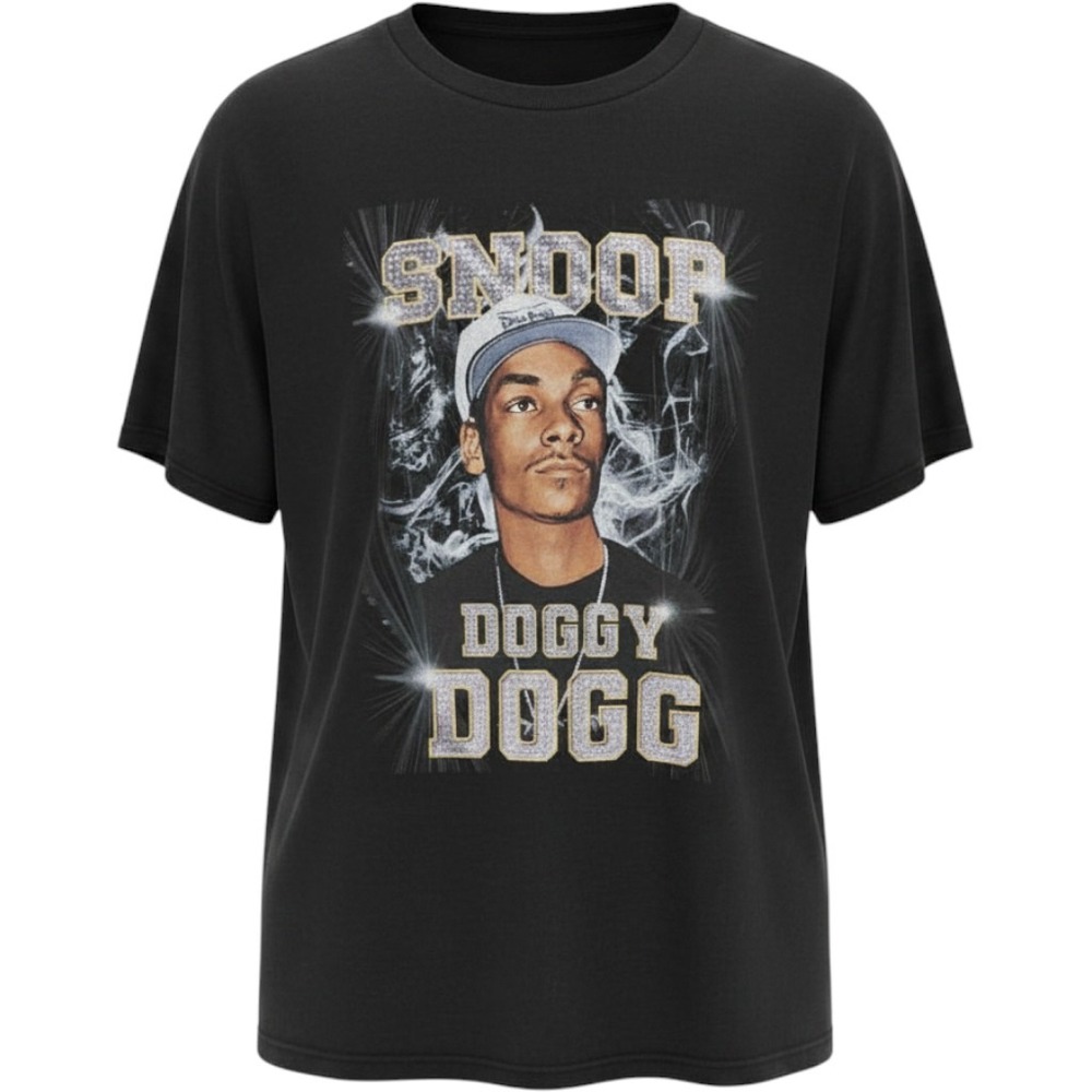 Dogg‎ Supply by Snoop Dogg Mens Black Graphic T-Shirt Snoop Doggy Dogg Large